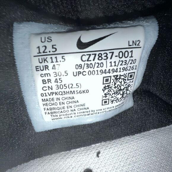 Nike Vapor Edge 360 Elite Flyknit Cleats Black White Detach - Picture 9 of 10